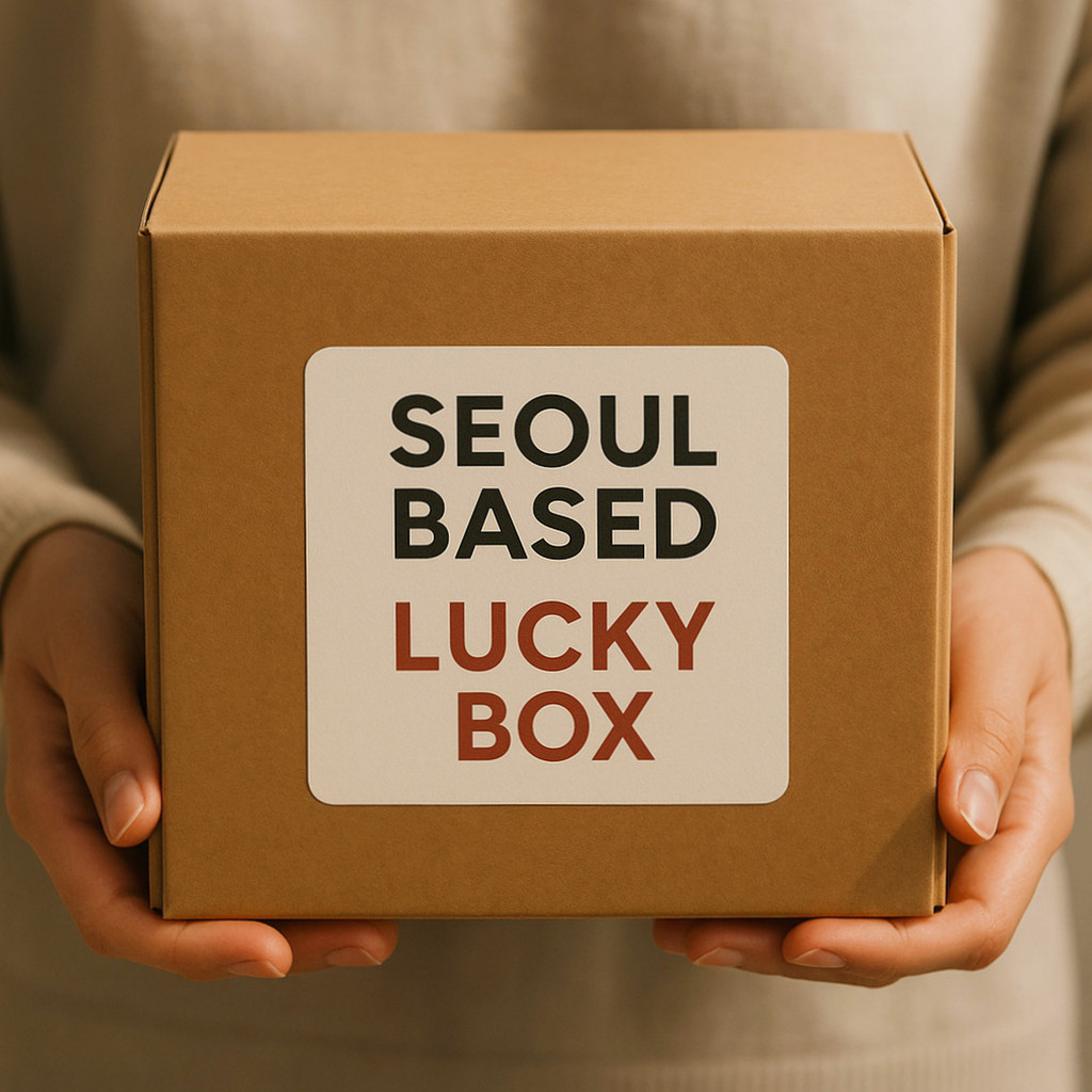 서울베이스드 럭키박스의 구성품과 구매 후기 분석을 담은 블로그 썸네일 이미지.