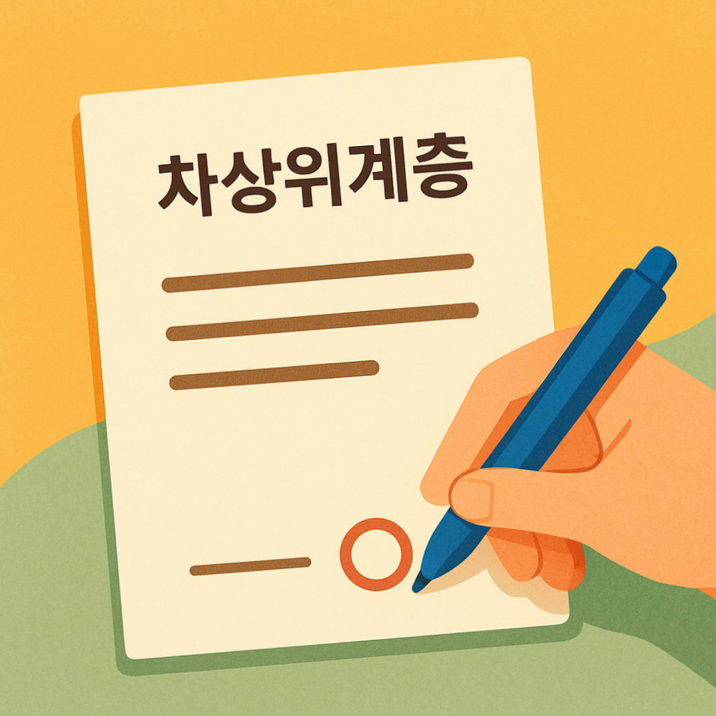 차상위계층 증명서를 발급받기 위한 절차 및 자격 조건을 설명하는 이미지.